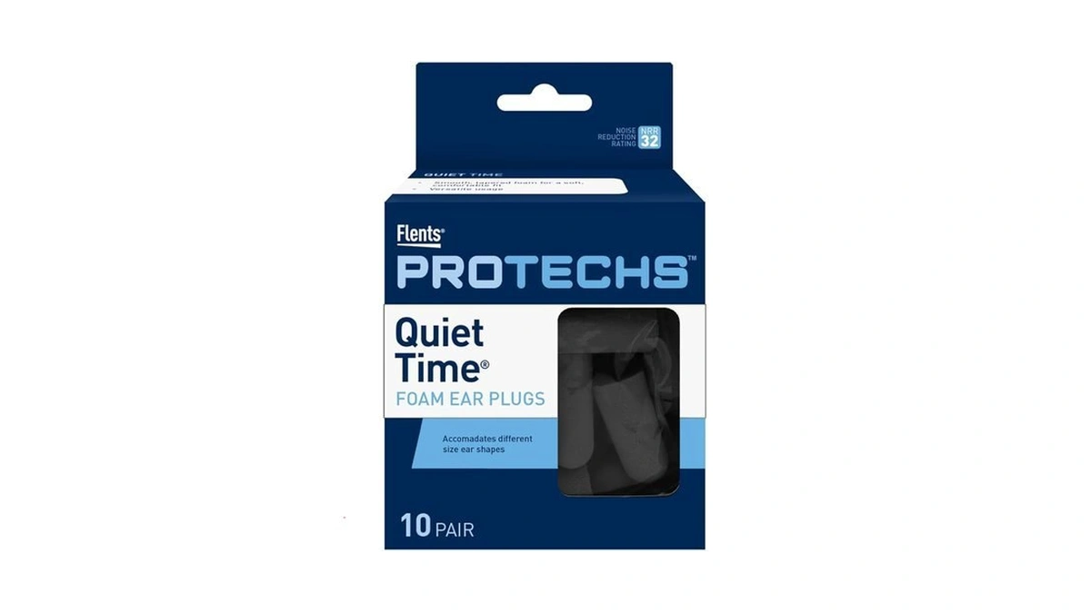 Flents Protechs Foam Ear Plugs For Sleeping, Snoring, Traveling, Concerts,