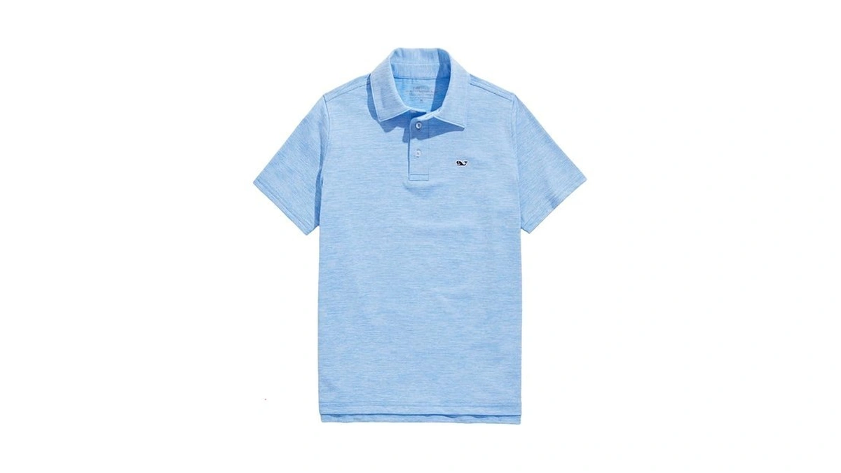 Vineyard Vines Boys' St. Jean Stripe Sankaty Polo, Ocean Breeze