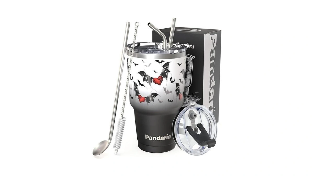 Pandaria 30 Oz Tumbler With Lid And Straw | Leak