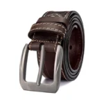 Holmanse Italian Full Grain Leather Belt For Men Western Cowboy