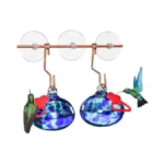 Pozfun Window Hummingbird Feeder With Suction Cups,hand-blown Glass Hummingbird Feeders