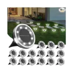 Incx Solar Ground Lights,16 Pack Solar Lights Outdoor Waterproof, Solar