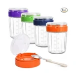 Eonjoe Overnight Oats Containers With Lid And Spoon - 16oz
