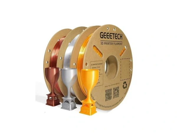 Geeetech Bundle Silk Pla Filament 1.75mm For 3d Printer, Metal-like