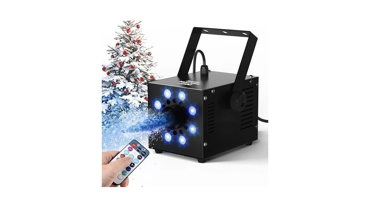 Upgrey 1200w Snow Machine For Outdoors And Indoors, Fake Snow