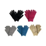 Siledgn 5 Pairs Winter Knitted Magic Elastic Gloves For Adults