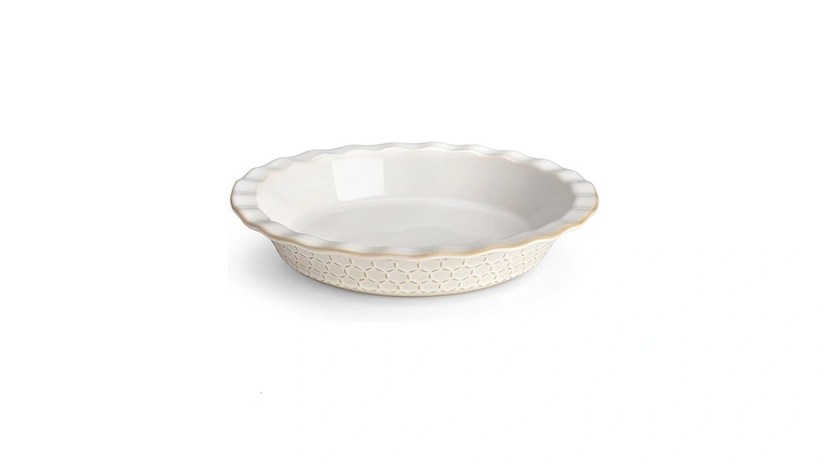 Malacasa Pie Dish For Baking, Stoneware Pie Pan 9 Inch,