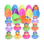 12 Pcs Prefilled Easter Eggs With Rubber Duck Toys, Easter