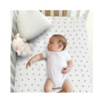 Cottonbebe Muslin Crib Sheets, 100% Cotton Soft Breathable Fitted Toddler