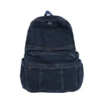 Tyhotuly Denim Backpack For Women Men Y2k Aesthetic Daypack Classic