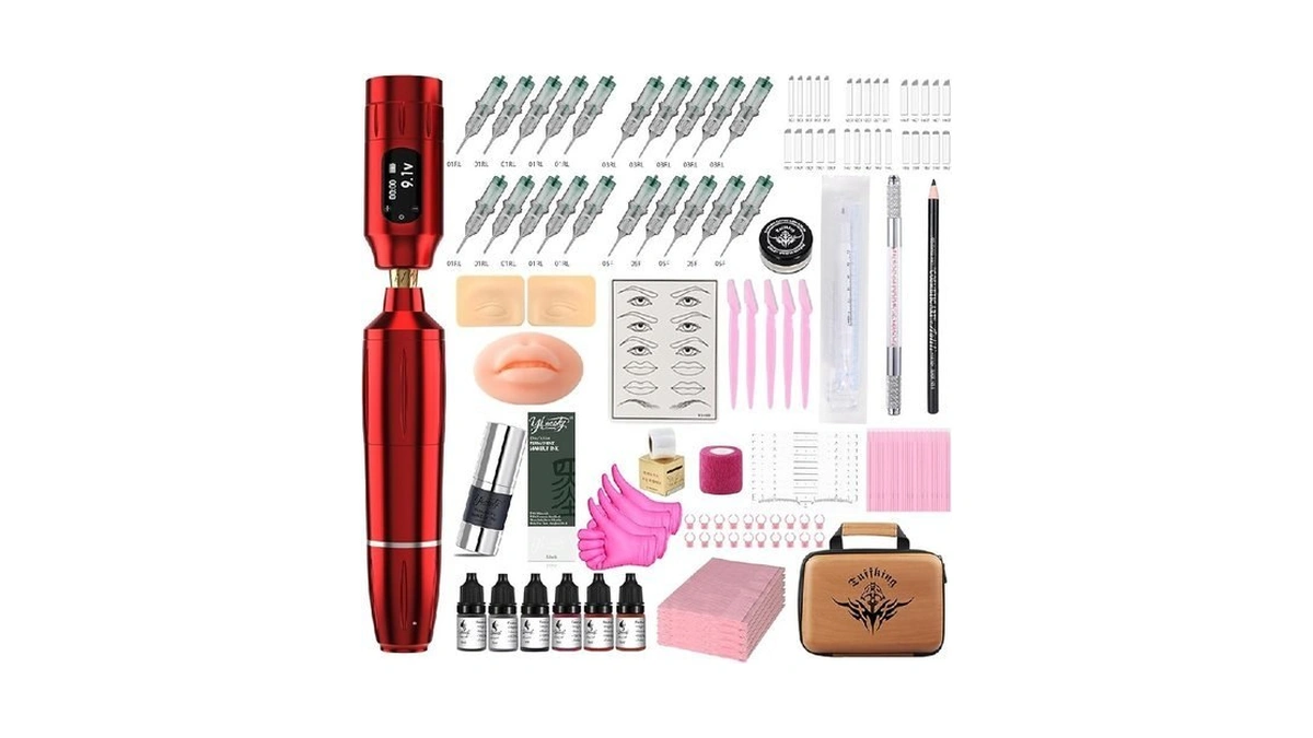Eyebrow Microblading Tattoo Gun Kit - Professional Tattoo Pen &