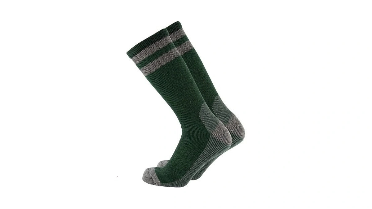 Cerebro Merino Wool Socks For Men, Cushioned Mid-calf Socks Moisture