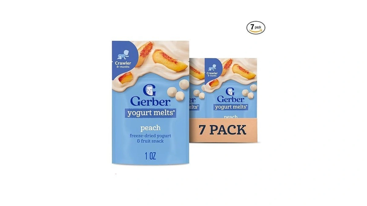 Gerber Baby Snacks Yogurt Melts, Peach, 1 Ounce (pack Of