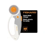 Fiskars Loop Rotary Cutter, Titanium 45mm Blade, Ideal For Cutting