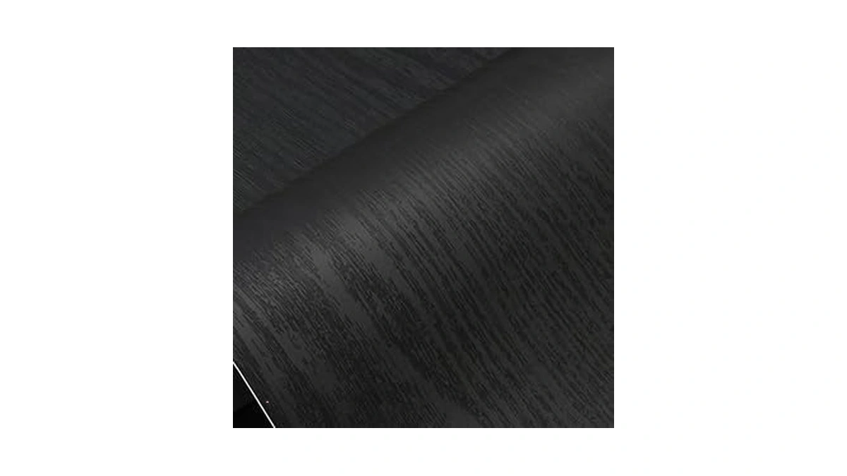 Seonta Black Contact Paper 11.8"x118" Wood Peel And Stick Wallpaper