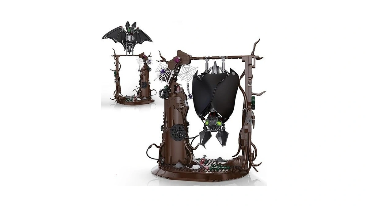 Vziimo Ideas Bat Animal Building Set, Moc Creative Bat Bird