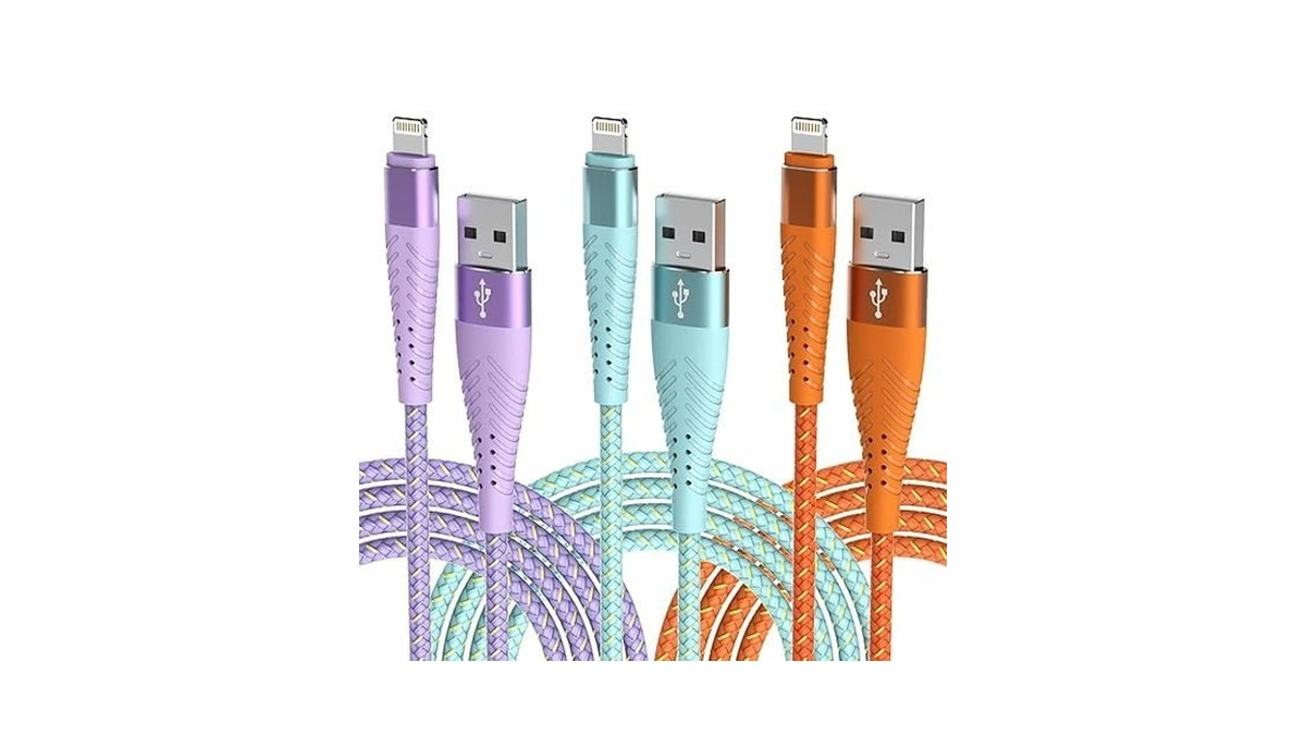 Cuanyeon Iphone Charger Fast Charging Lightning Cable 6ft 3pack[apple Mfi