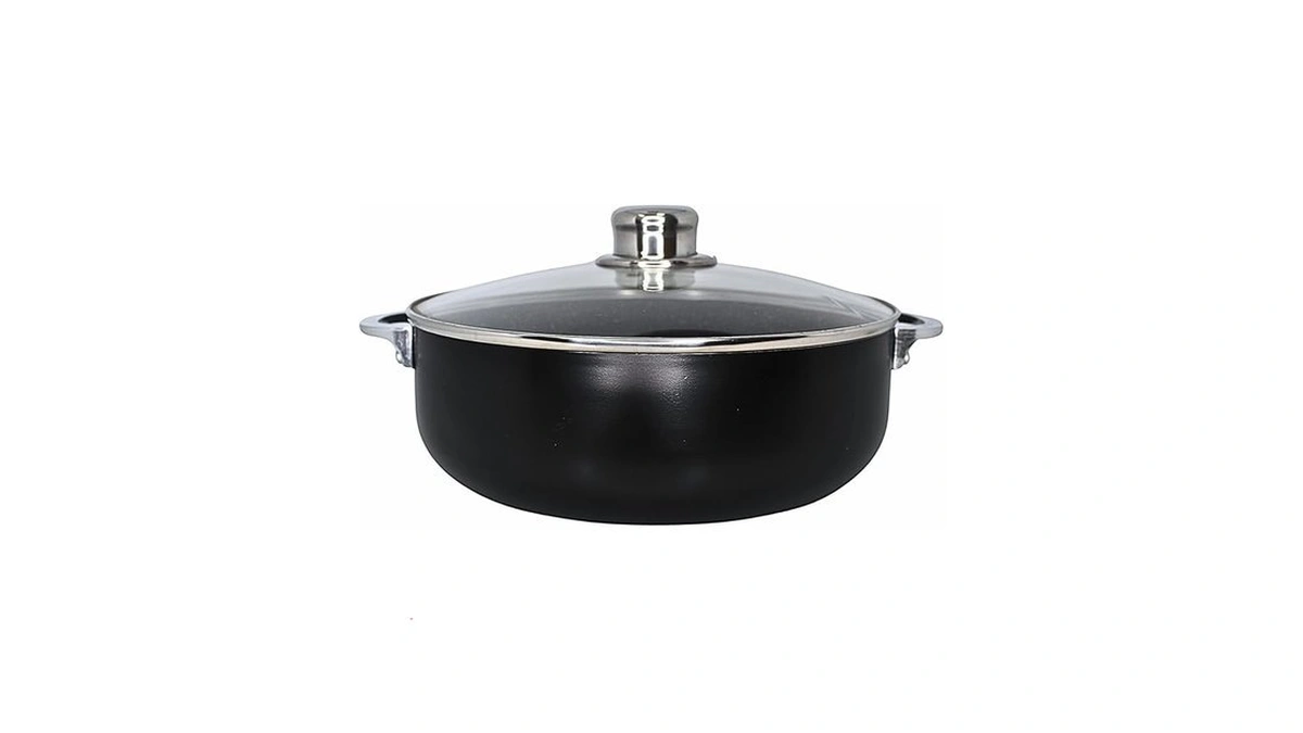 Imusa 4.4qt Bistro Ceramic Nonstick Caldero/dutch Oven With Glass Lid,