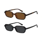 Wowsun Retro Rectangle Sunglasses Womens Small Trendy 90s Sun Glasses