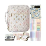 Bible Cover Case With Kindle Pouch For Women Girls Kid,