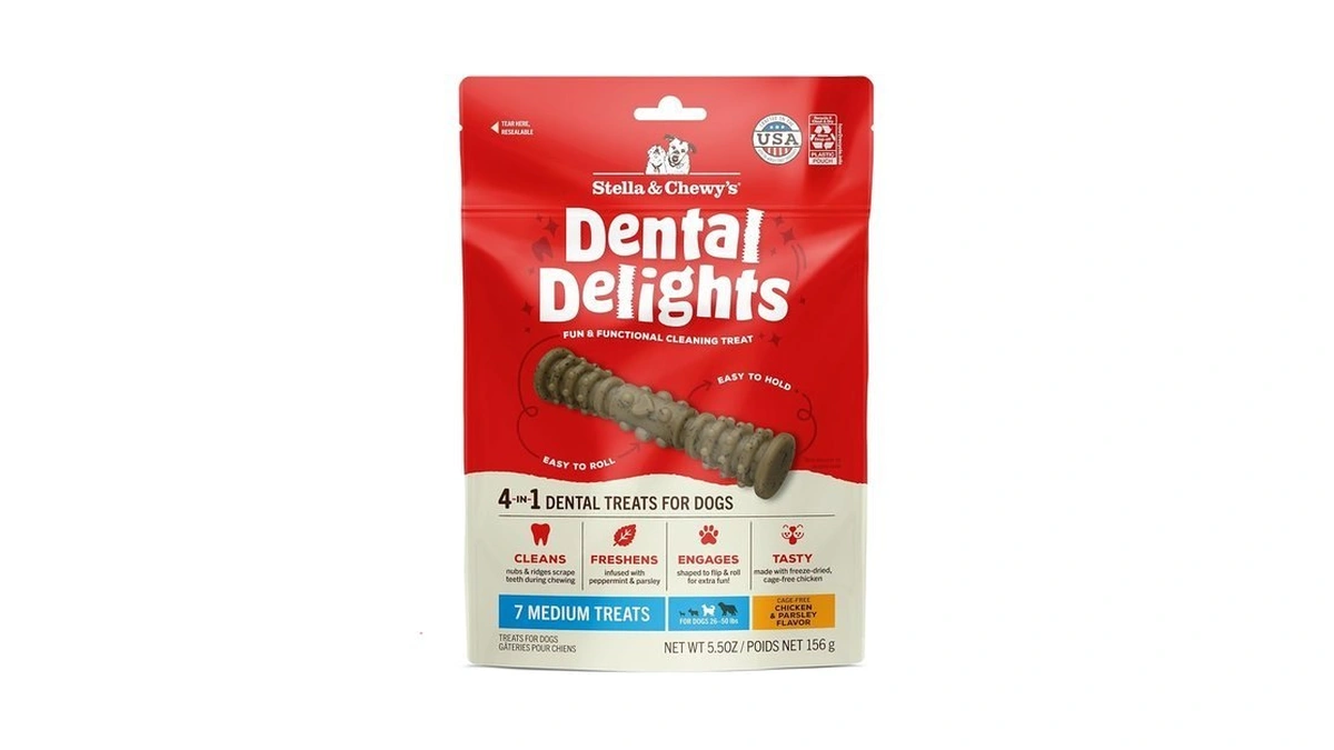 Stella & Chewy's Dental Delights With Freeze-dried Chicken - Medium