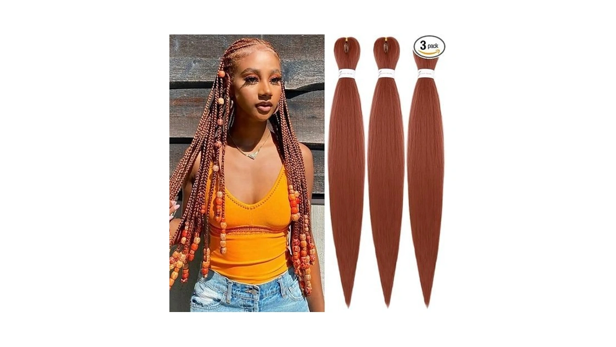 Iximii Ginger Braiding Hair Pre Stretched 30 Inch 3 Packs