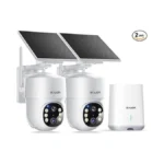 Soliom- 5mp Security Cameras Wireless Outdoor, No Subscription & Solar