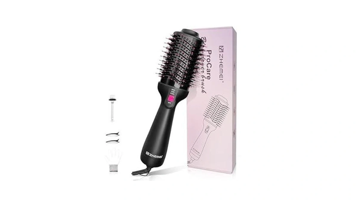 Zm Zhemei 1300w Hair Dryer Brush,4 In 1 Blow Dryer