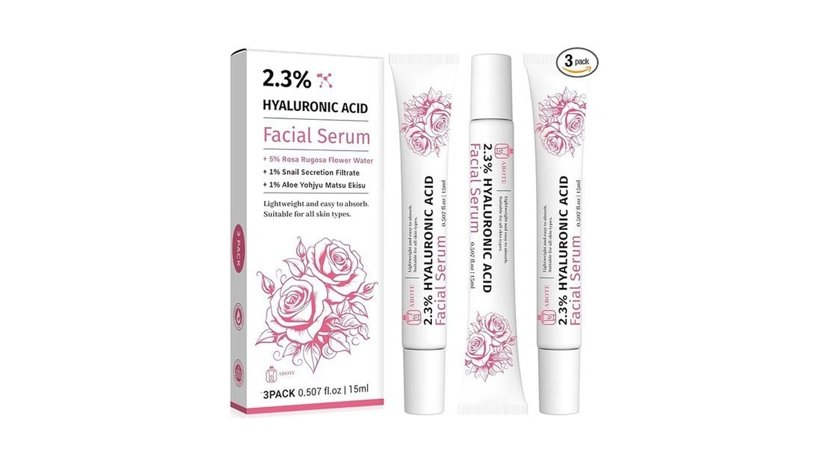 2.3% Hyaluronic Acid Serum For Face With 5% Rosa Flower