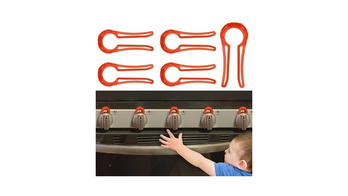 Stove Knob Lock For Child Safety And Proofing (5 Pack),