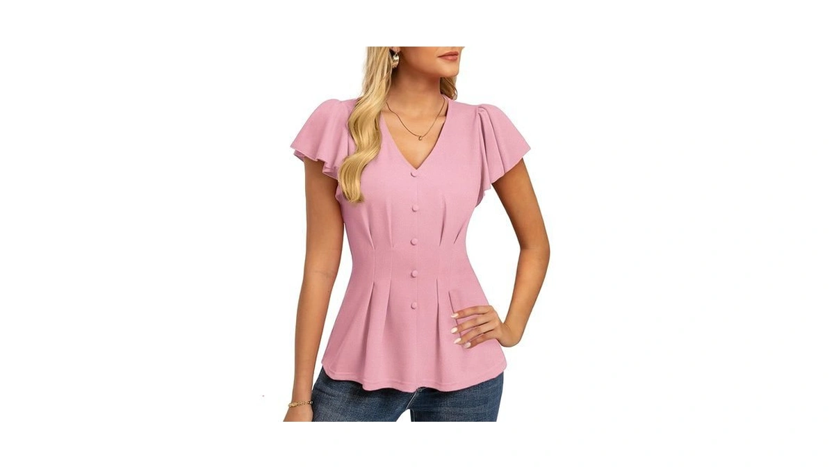 Grace Karin Summer Blouses For Women Dressy Casual, 2026 Ruffle