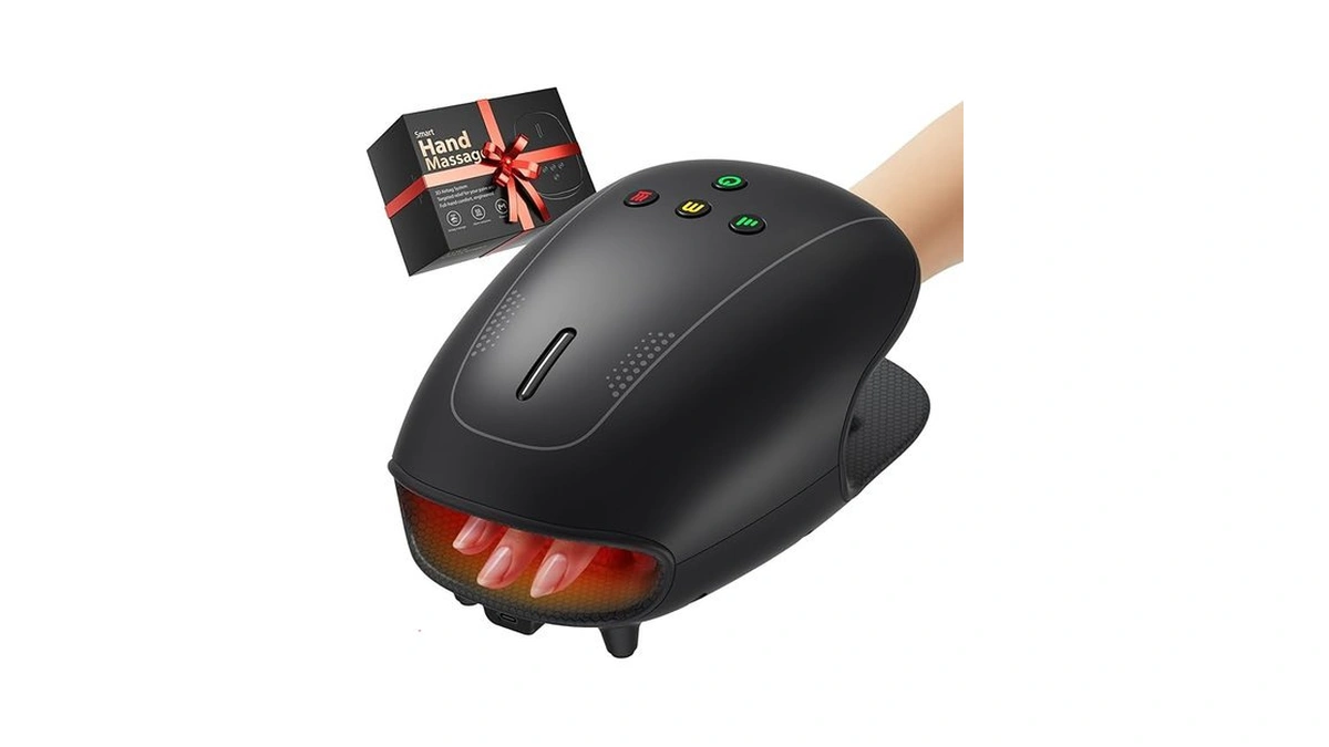 Estefanlo Hand Massager With Heat And Compression, Cordless Hand Massager