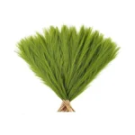 Acfruits Lime Green Pampas Grass Small, 30 Pcs 17" Faux