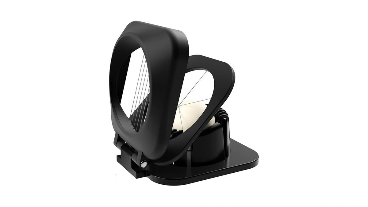 Egg Slicer With Stainless Steel Wires, Aluminum One-press Slicer For