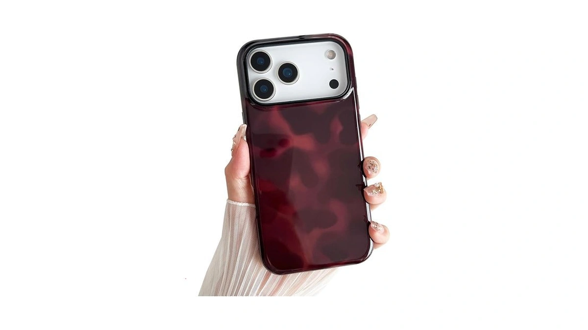 Sayoaho Compatible With Iphone 17 Pro Case, Chic Amber Tortoise
