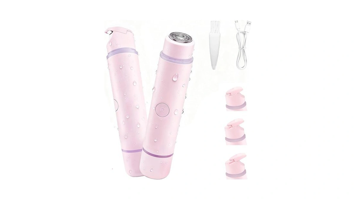 Bikini Trimmer For Women, 2-in-1 Electric Razor & Pubic Hair