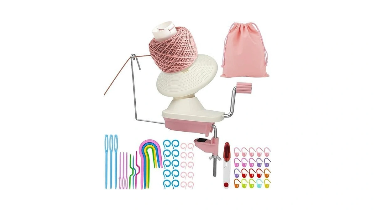 Seiletoo Yarns Winder, Yarn Spinner For Crocheting, Yarn Roller For