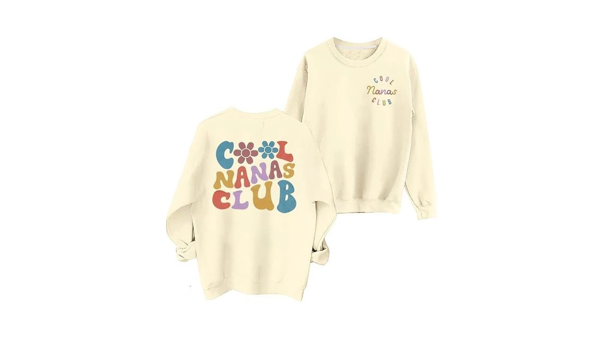 Egelexy Leopard Mimi Sweatshirt Women Grandma Letter Print Shirts Nana