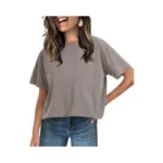 Unclecat Women's Short Sleeve Crop Tops 2026 Summer Basic Cropped