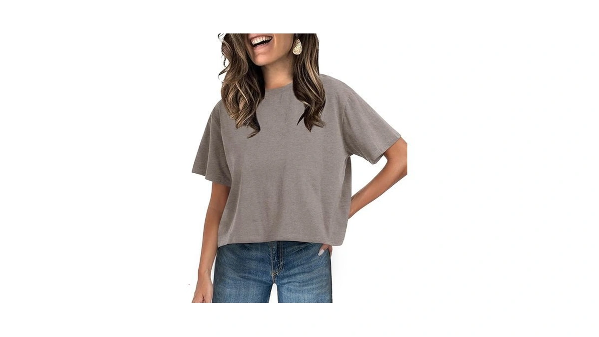 Unclecat Women's Short Sleeve Crop Tops 2026 Summer Basic Cropped