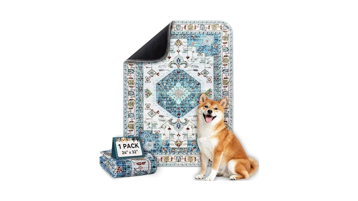 Washable Pee Pads For Dogs, Stylish Absorbent Reusable Training Dog