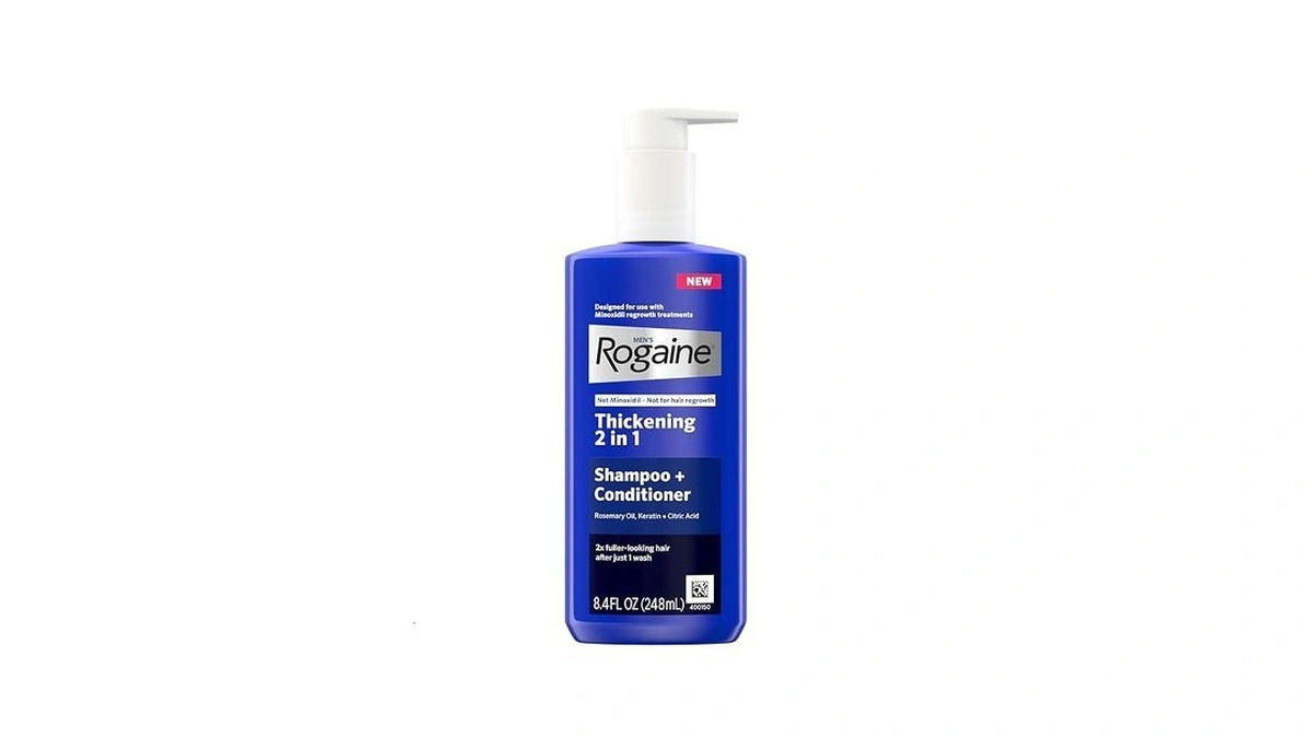 Rogaine Men's Thickening 2 In 1 Shampoo + Conditioner, Hair