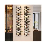 X-cosrack 24 Bottles Wall Mounted Wine Rack, Detachable Wall Hanging