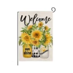 Wyooxoo Spring Summer Flower Garden Flag 12x18 Inch Double Sided