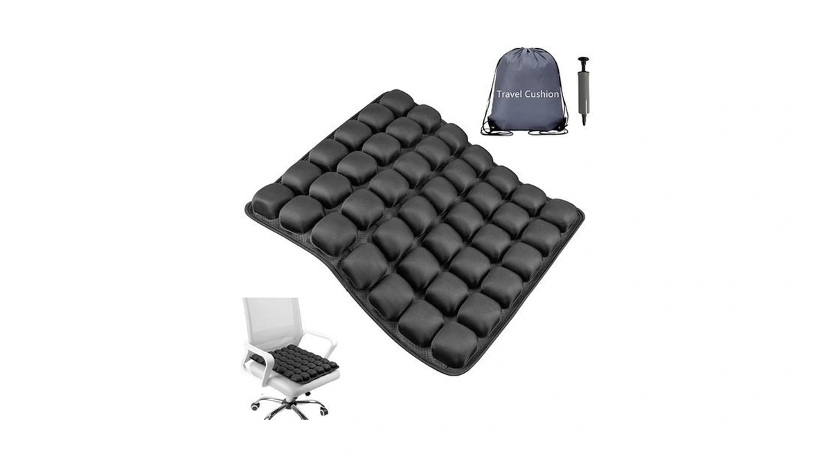 Travel Cushion Airplane Seat,portable Inflatable Seat Cushion For Long Flights,