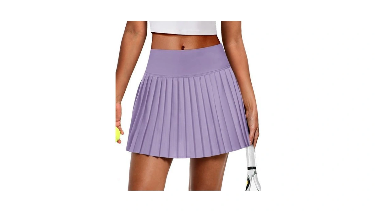 Alaroo Pleated Tennis Skirt For Women With Pockets Shorts High