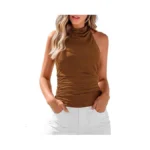 Kirundo Tank Tops For Women 2026 Dressy Halter Cowl Neck