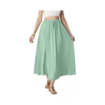 Himone Women 2026 Spring Summer High Waist Boho Maxi Skirt