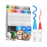 Jusart 36 Colors Acrylic Paint Markers, Dual Tip Coloring Markers
