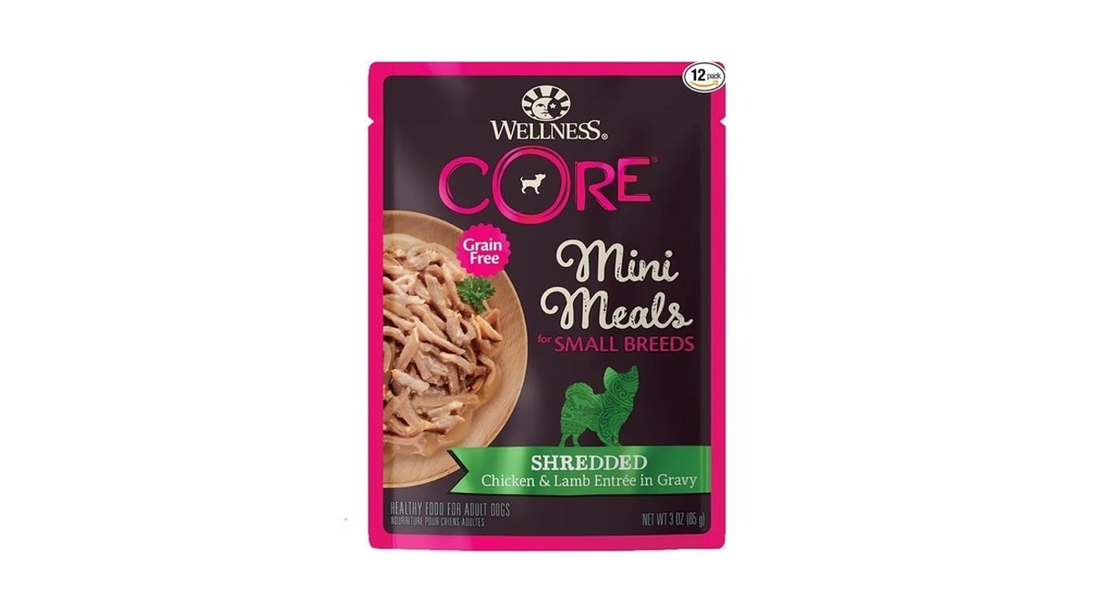 Wellness Core Small Breed Mini Meals Shredded In Gravy Adult